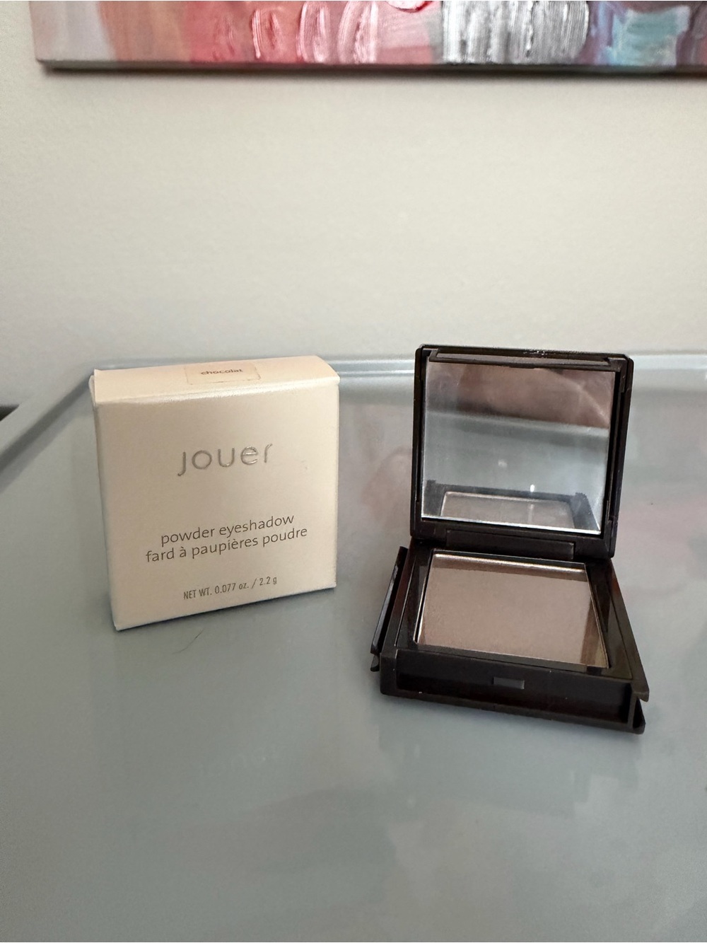 Jouer Powder Eyeshadow Chocolate Neutral Brown Taupe Compact Box Discontinued